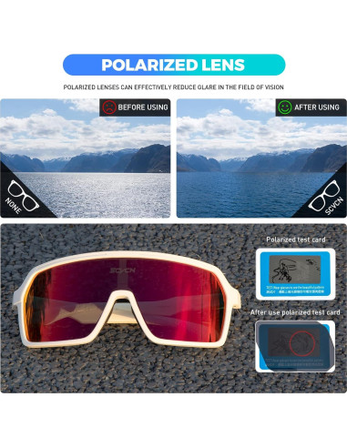 Gafas de Ciclismo Polarizadas SCVCN S61 UV400 Antideslizantes