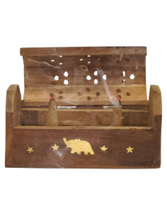 Caja quemador de conos de incienso Giftbrit Elefante 13.3x5.1 cm