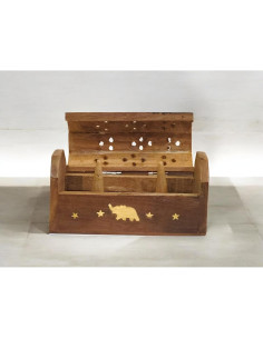 Caja quemador de conos de incienso Giftbrit Elefante 13.3x5.1 cm 2