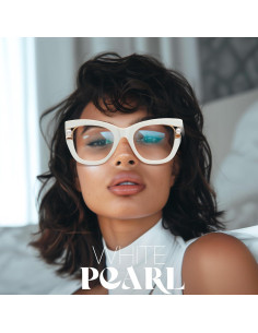 Montura de Gafas Ojo de Gato Zeelool Mujeres Lente Azul 51mm 2