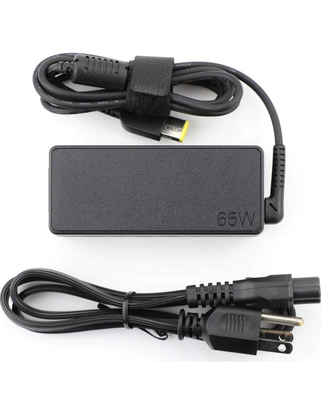 Cargador de Laptop Lenovo ThinkPad 65W Slim con Cable