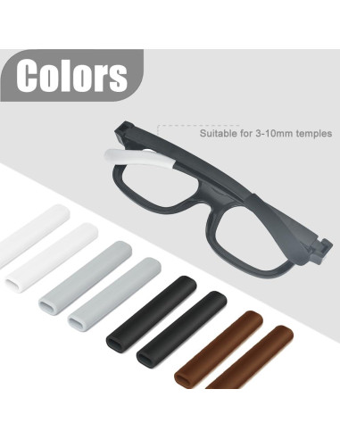 2 Pares Almohadillas Silicona Gafas IYOOH Antideslizantes