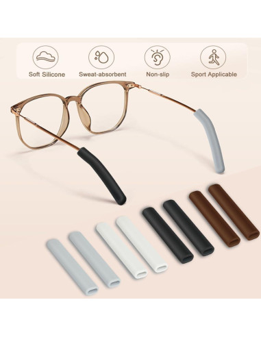 2 Pares Almohadillas Silicona Gafas IYOOH Antideslizantes