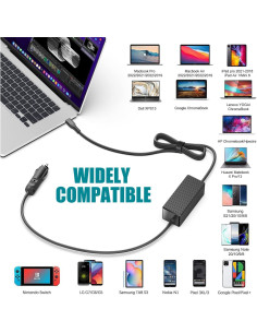 Cargador de Coche USB-C Taifu 65W Adaptador DC para Laptops 2