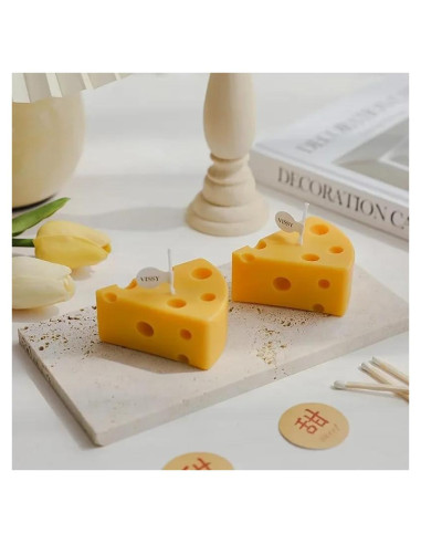 Molde de Silicona para Velas 3D SlowlyTalk Tarta de Queso