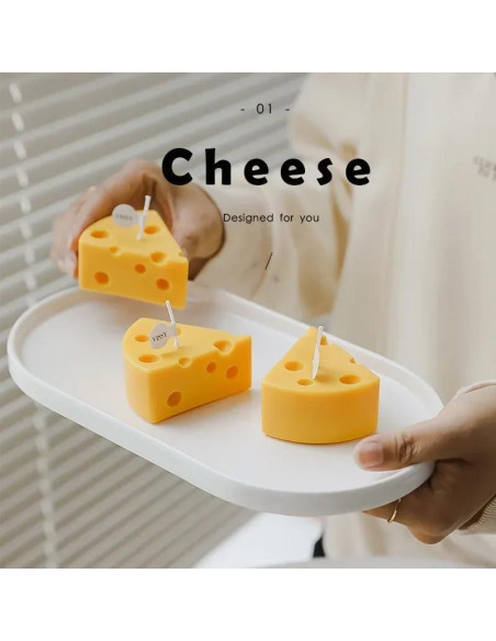Molde de Silicona para Velas 3D SlowlyTalk Tarta de Queso
