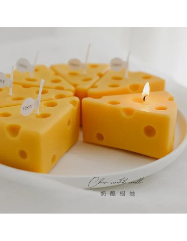 Molde de Silicona para Velas 3D SlowlyTalk Tarta de Queso