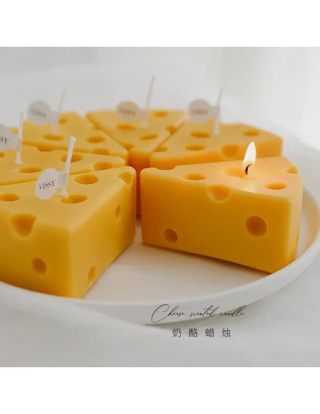 Molde de Silicona para Velas 3D SlowlyTalk Tarta de Queso