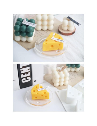 Molde de Silicona para Velas 3D SlowlyTalk Tarta de Queso