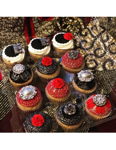 Set de 3 Moldes de Silicona para Fondant Anyana - Encaje Cupcakes 2