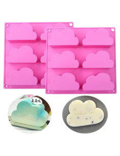 2 Moldes de Silicona para Cupcakes y Jabones - Grado Alimenticio