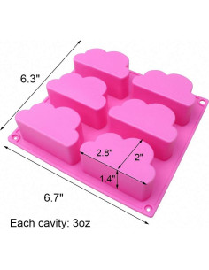 2 Moldes de Silicona para Cupcakes y Jabones - Grado Alimenticio 2