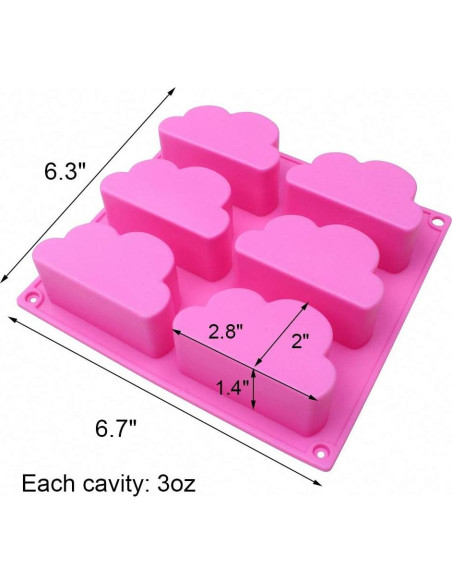 2 Moldes de Silicona para Cupcakes y Jabones - Grado Alimenticio
