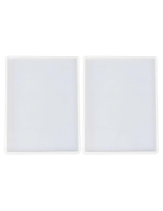2 Moldes de Silicona Rectangulares para Resina 18.5x13.5cm SXYYDSG