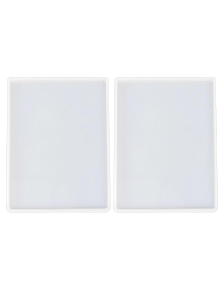 2 Moldes de Silicona Rectangulares para Resina 18.5x13.5cm SXYYDSG