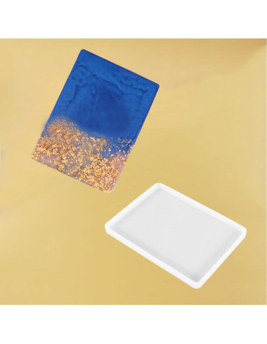 2 Moldes de Silicona Rectangulares para Resina 18.5x13.5cm SXYYDSG