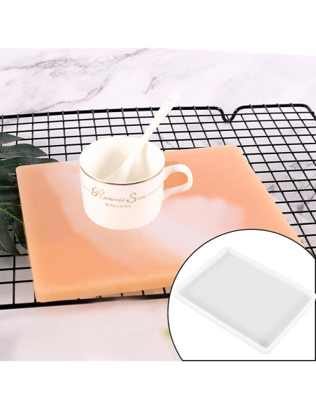 2 Moldes de Silicona Rectangulares para Resina 18.5x13.5cm SXYYDSG