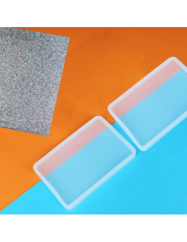 2 Moldes de Silicona Rectangulares para Resina 18.5x13.5cm SXYYDSG