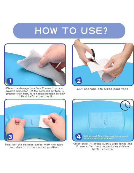 Cinta de Parche Impermeable TPU RZXYYGS 2.13m x 8cm