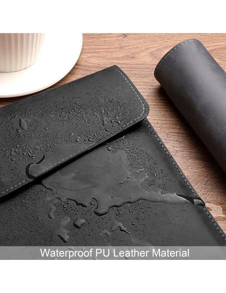 Carpeta de Archivo VANRA en Cuero PU Negro A4 con Cierre Magnético