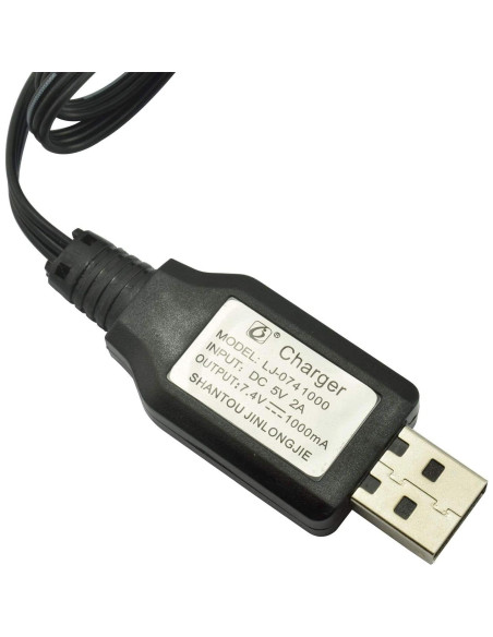 Cable de Carga USB 7.4V TAODAN XH-3P para Batería Lipo