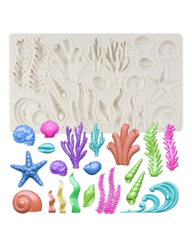 Molde de Silicona Marino QDMOLDS 11x19 cm para Pasteles