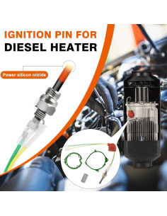 Kit de Bujías de Calentamiento ISINFLASH 12V para Calentador Diésel 2