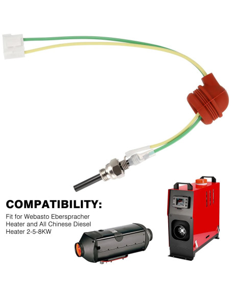 Kit de Bujías de Calentamiento ISINFLASH 12V para Calentador Diésel