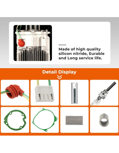 Kit de Bujías de Calentamiento ISINFLASH 12V para Calentador Diésel