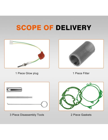 Kit de Bujías de Calentamiento ISINFLASH 12V para Calentador Diésel