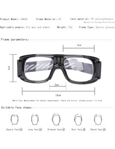 Gafas Deportivas SooGree G8042 Antiimpacto y Antiviento 2