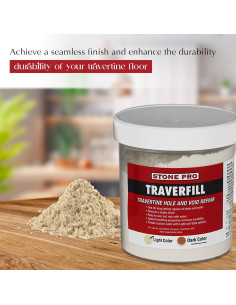 StonePro Traverfill Reparación Travertino Ligero 0.45 kg 2