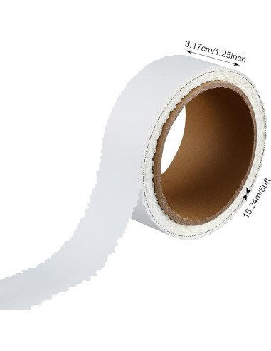 Cinta de Parche Autoadhesiva Saypacck 3.18 cm x 15.24 m Blanca