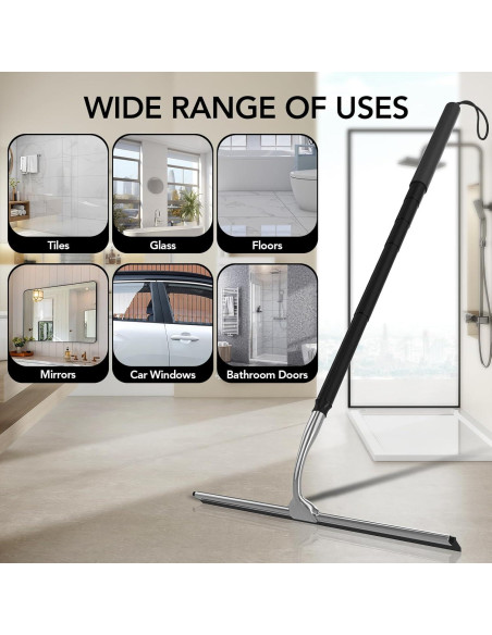 Limpiador Telescópico Rakovar para Ducha y Ventanas 38-130 cm