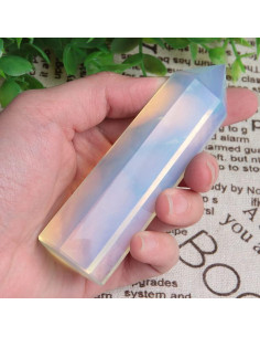 Obelisco de Cuarzo Opalita Acxico 90-100mm Reiki Sanación 2