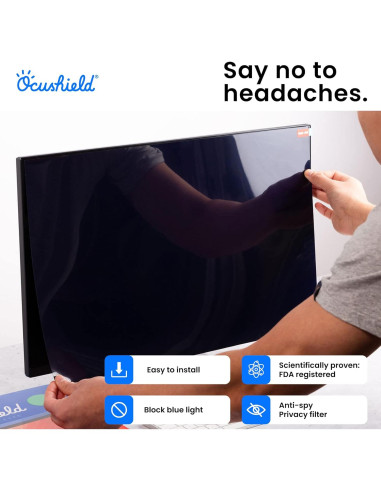 Protector de Pantalla Ocushield 27" Anti Luz Azul con Filtro Privacidad