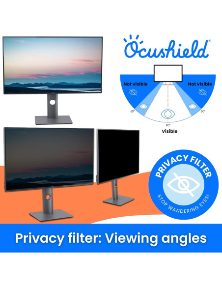 Protector de Pantalla Ocushield 27" Anti Luz Azul con Filtro Privacidad