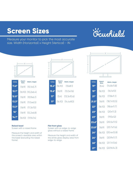 Protector de Pantalla Ocushield 27" Anti Luz Azul con Filtro Privacidad