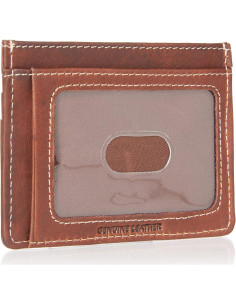 Cartera Slim para Hombre Lucky Brand Cuero Marrón RFID 2