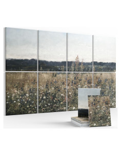 Paneles Acústicos de Arte Champ Fleuri - 8 Piezas 119.38x78.74cm