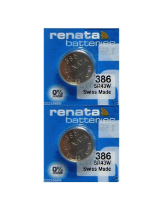 Baterías de Óxido de Plata Renata 386 SR43W - 1.55V (2 Unidades)