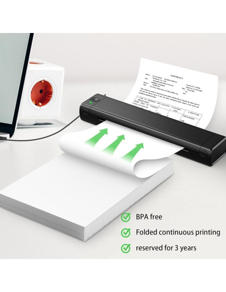 100 Hojas de Papel Térmico A4 Bagvhandbagro Doblado 210x297mm