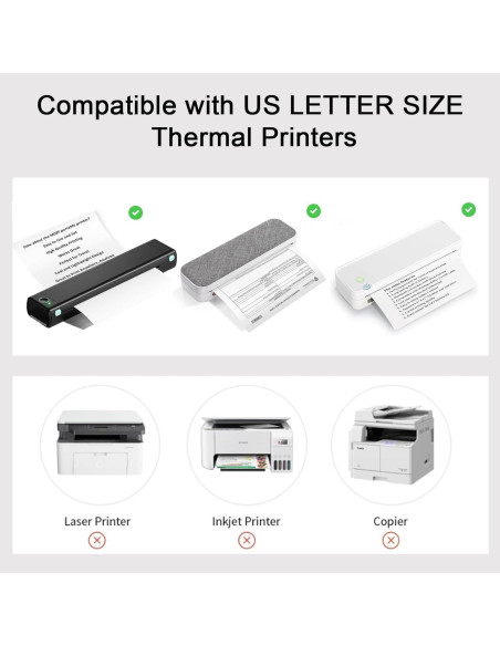 100 Hojas de Papel Térmico A4 Bagvhandbagro Doblado 210x297mm