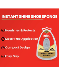Esponja Brillo Expreso KIWI para Calzado 5ml Cera Cuero 2