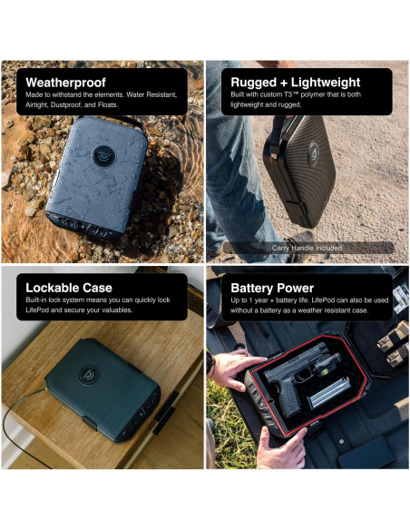 Caja Biometrica Vaultek LifePod 20 a Prueba de Climas