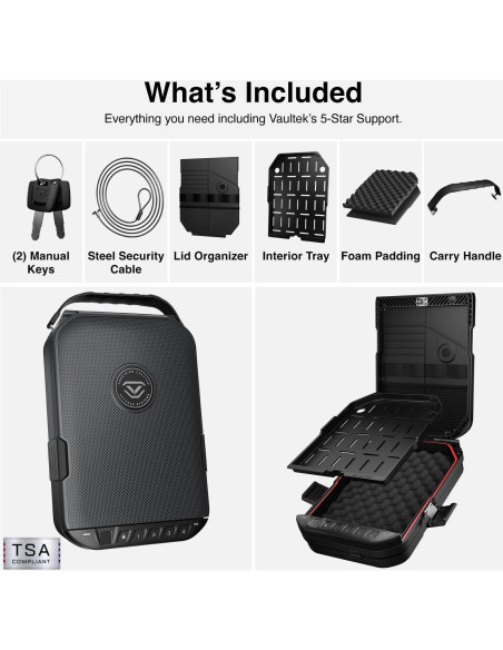 Caja Biometrica Vaultek LifePod 20 a Prueba de Climas