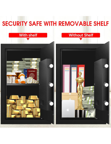 Caja Fuerte Aprxuvot 3.4 Pies Cúbicos Ignífuga y a Prueba de Agua