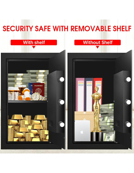 Caja Fuerte Aprxuvot 3.4 Pies Cúbicos Ignífuga y a Prueba de Agua