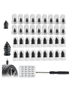 Kit de 40 Clavos de Goma para Reparación de Neumáticos Genérico
