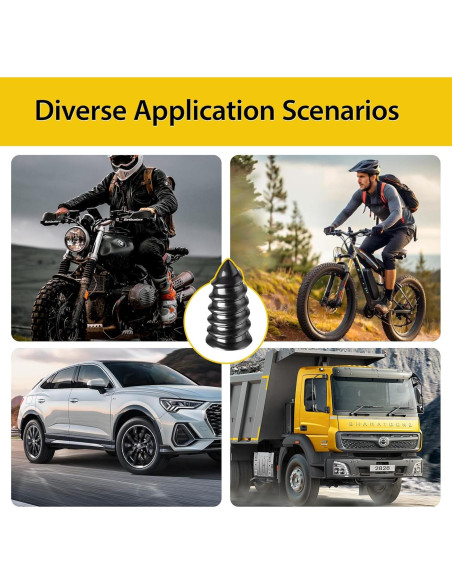 Kit de 40 Clavos de Goma para Reparación de Neumáticos Genérico